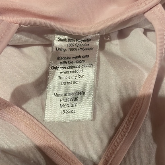 Pink tiered baby swimsuit - Picture 3 of 3